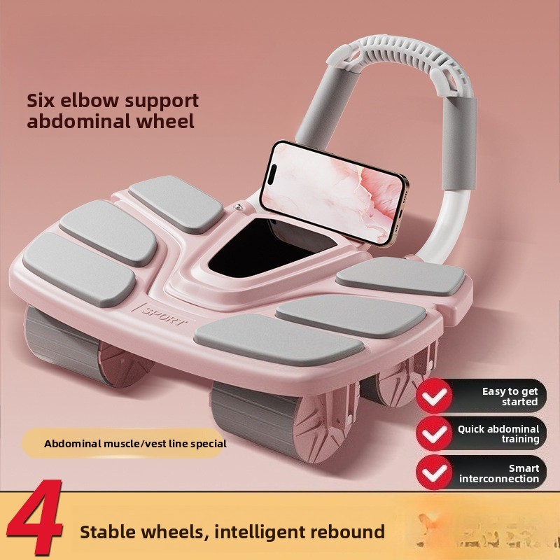 Ab Roller Wheel With Elbow Support - Mide Tekerleği Altı Dirsek Destekli, Evde