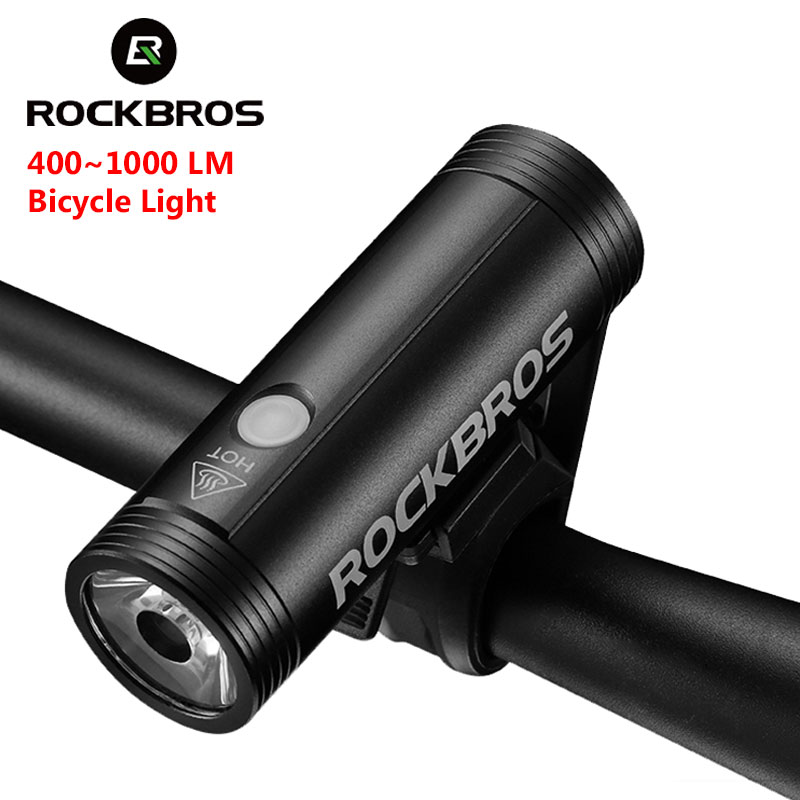 Rechargeable Bicycle Headlight 1000 Lumen - ROCKBROS Bisiklet Işık Ön Bisiklet El