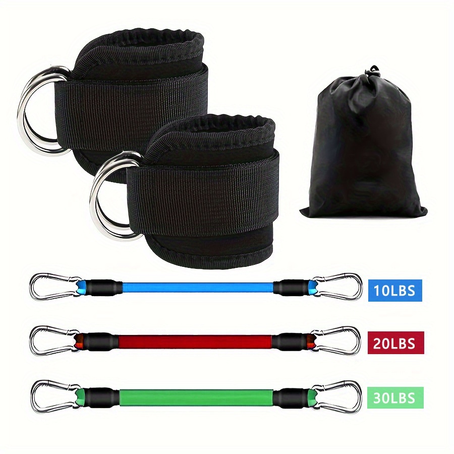 Pilates Bar Kit With Resistance Bands - 5 Adet Ayak Bileği Direnç Bantları,