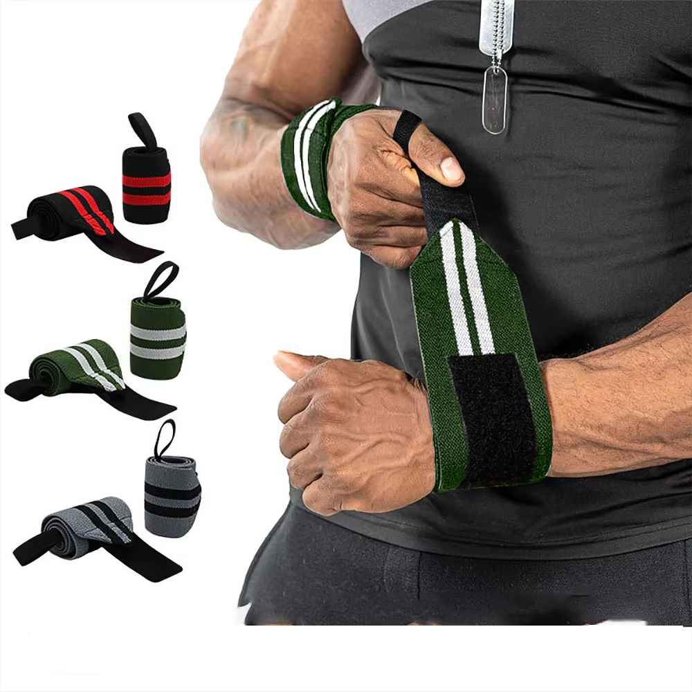Wrist Wraps Weightlifting Support - Ağırlık Kaldırma Bilek Sargıları Ayarlanabilir Elastik
