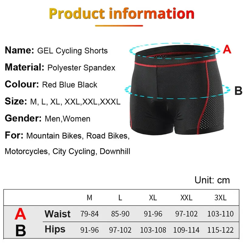 NEWBOLER erkek MTB bisiklet şo - Padded Cycling Shorts 5D Gel incelemesi ve fiyatı