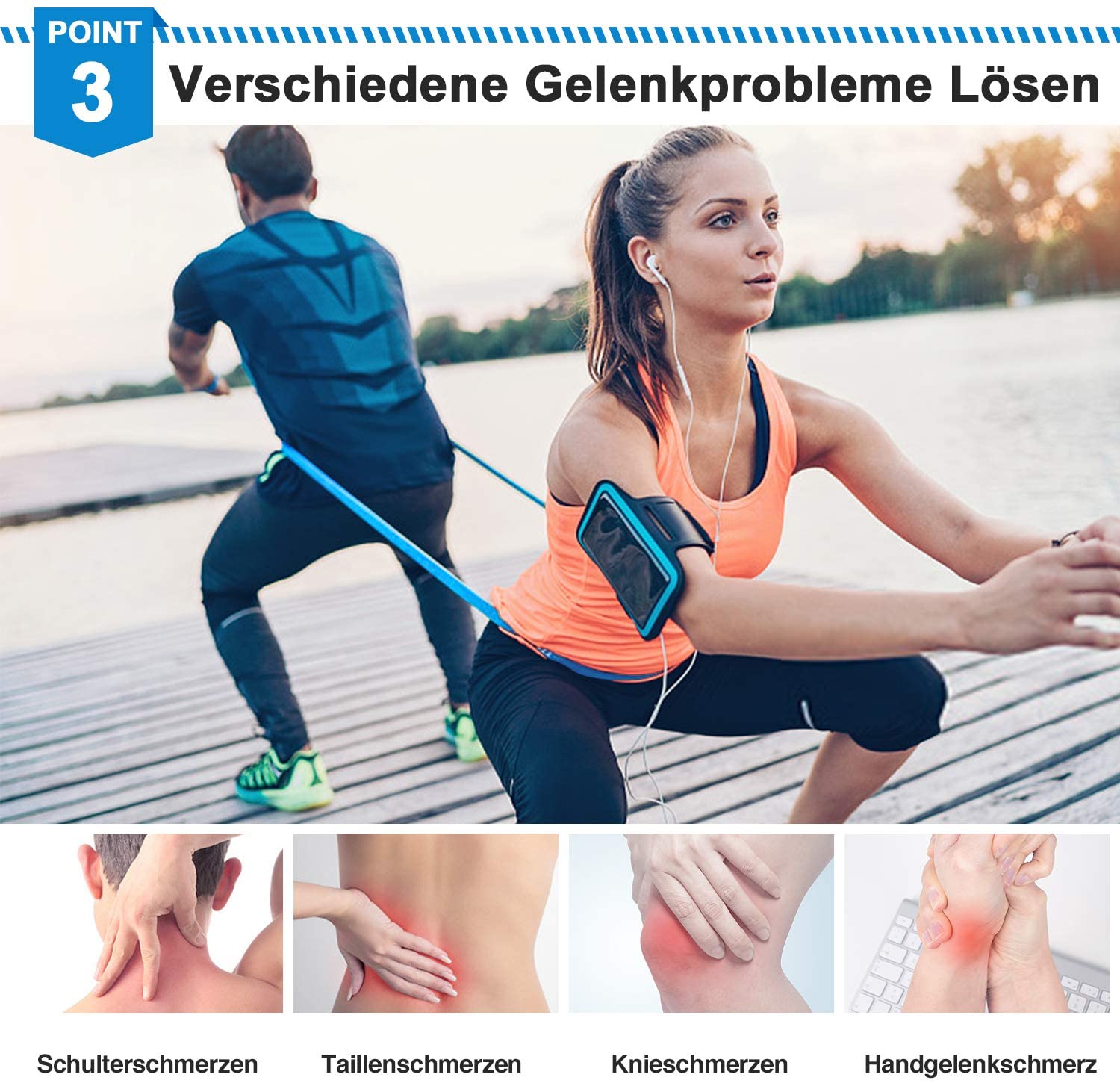 Elastik Fitness Bantları 3 Ade - Pilates Bar Kit With Resistance Bands incelemesi ve fiyatı