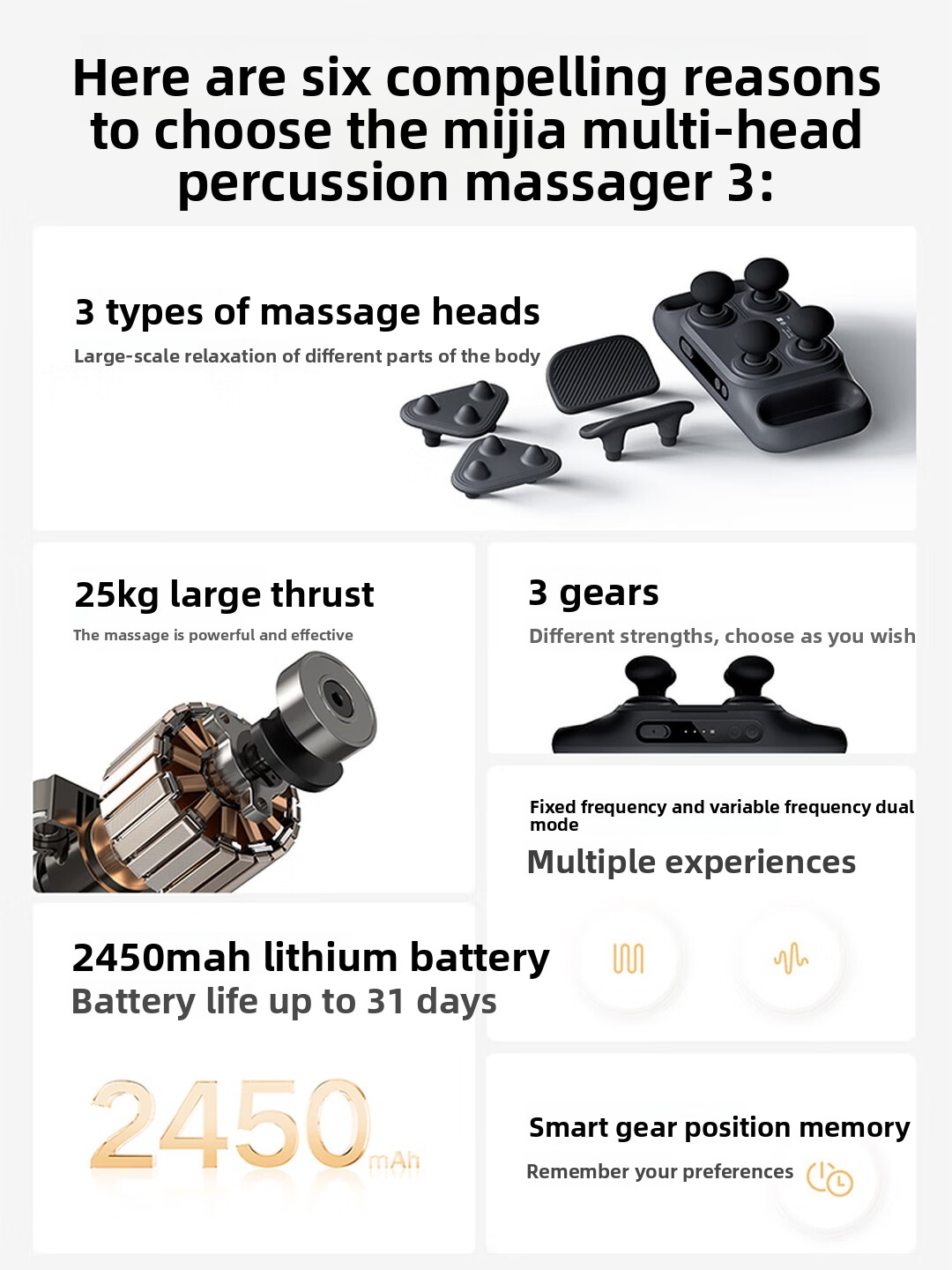 Mijia Çok Başlıklı Masaj Aleti - Electric Massage Gun Deep Tissue incelemesi ve fiyatı