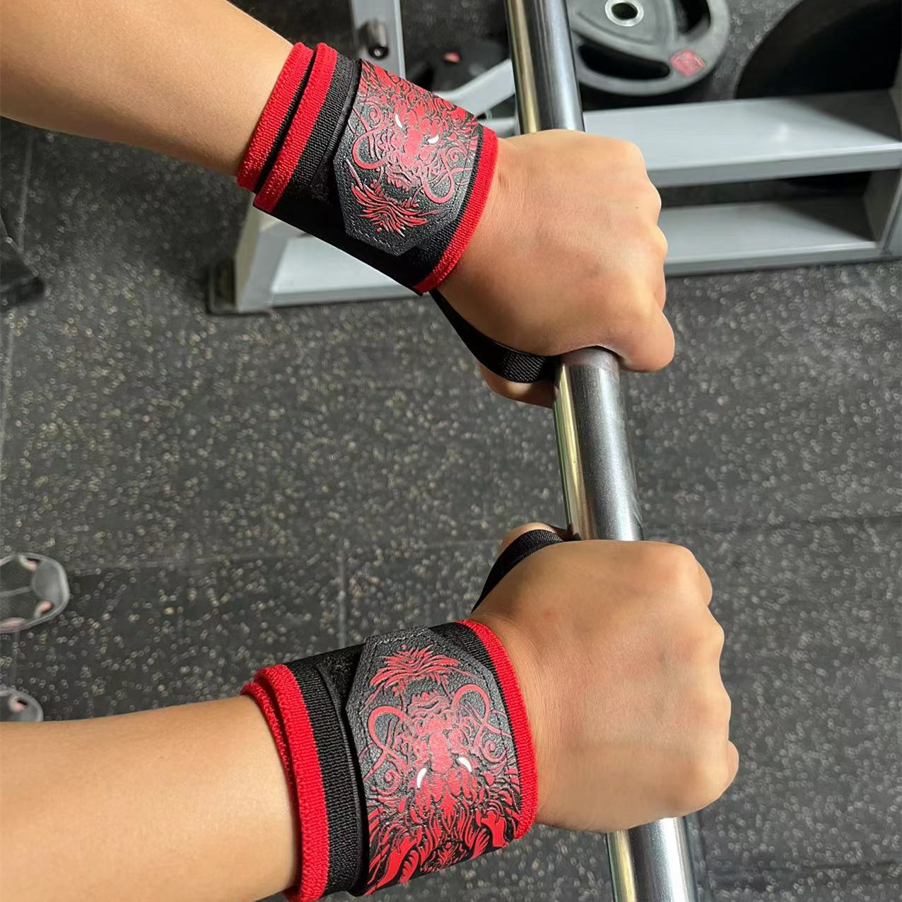 1 çift Çin Ejderha Spor Bilek  - Wrist Wraps Weightlifting Support incelemesi ve fiyatı