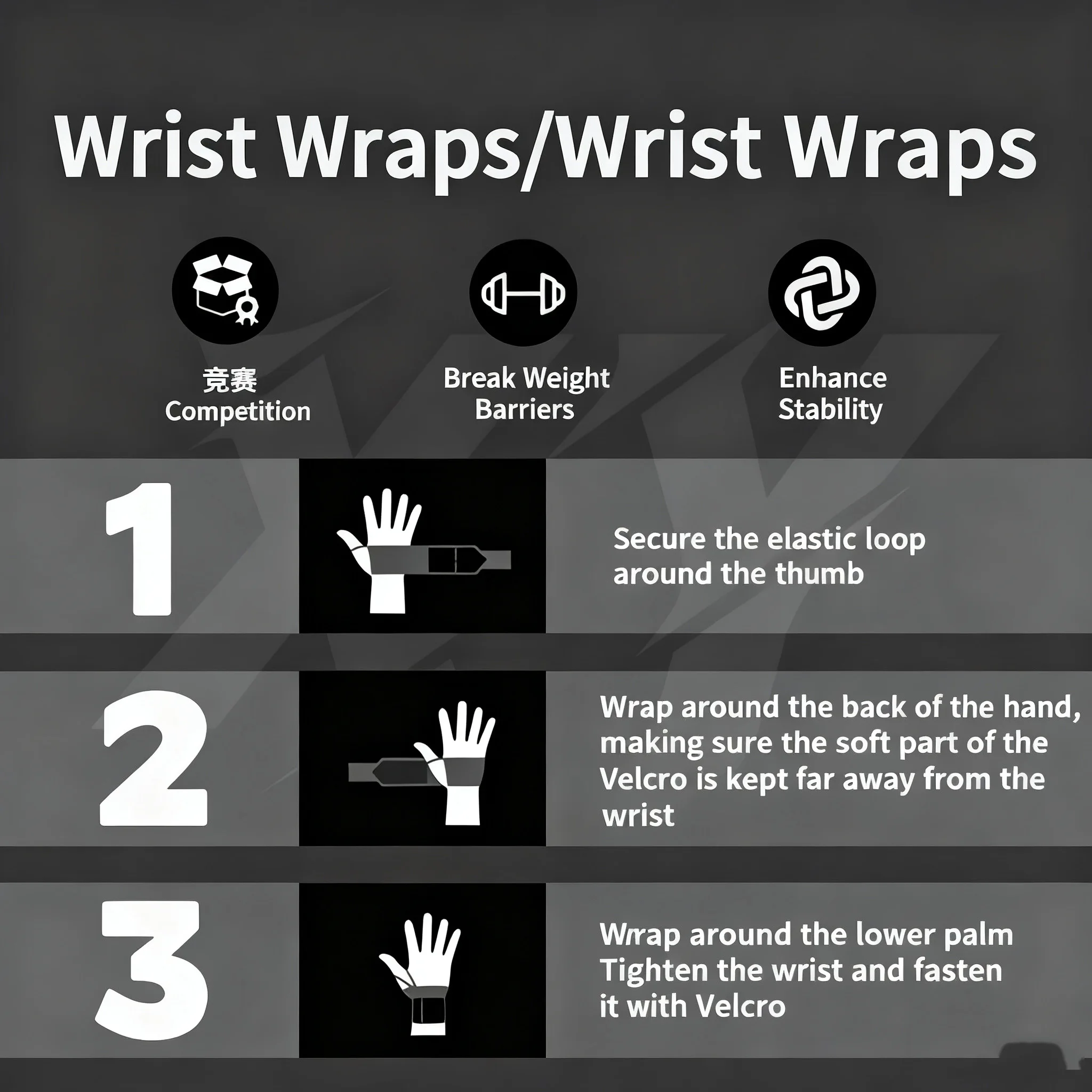 1 çift spor salonu spor ağırlı - Wrist Wraps Weightlifting Support incelemesi ve fiyatı