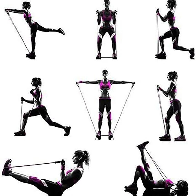 Saplı Direnç Bantları, Egzersi - Resistance Bands Set With Handles incelemesi ve fiyatı