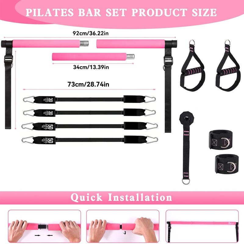 Çok Fonksiyonlu Pilates Bar Se - Pilates Bar Kit With Resistance Bands incelemesi ve fiyatı