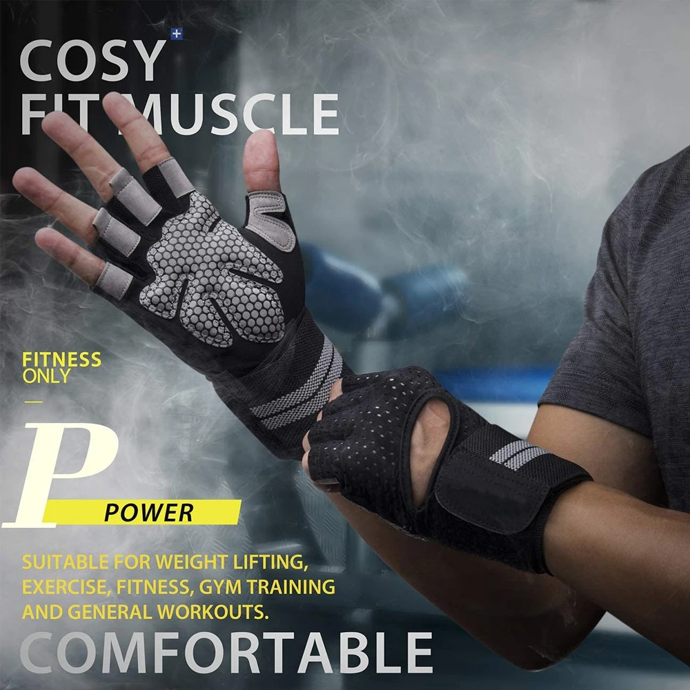 1 çift yarım parmak spor salon - Wrist Wraps Weightlifting Support incelemesi ve fiyatı