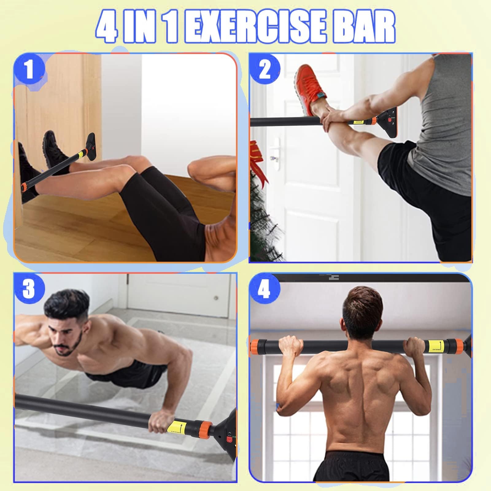 Ayarlanabilir Kapı Çubuğu - 44 - Door Pull Up Bar No Screw incelemesi ve fiyatı