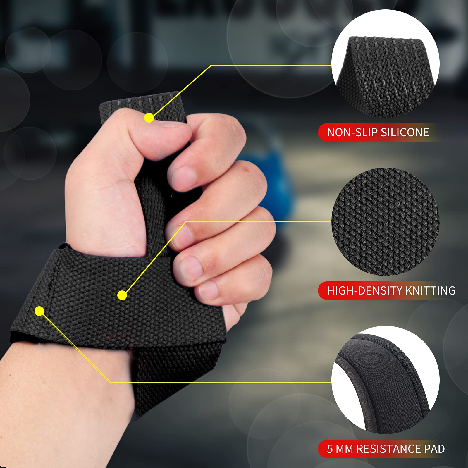 2 Adet Spor Salonu Kaldırma Ka - Wrist Wraps Weightlifting Support incelemesi ve fiyatı